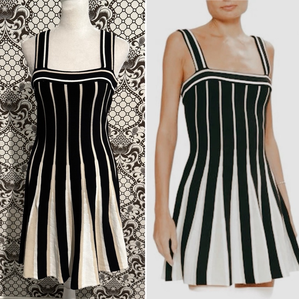 🆕 RAMY BROOK ✨ Eloise knit pleated tank a-line preppy classic dress NWT | Sz S